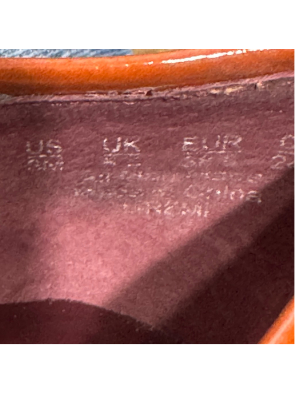 Franco Sarto RemiTwo Tone Pointed Toe Loafers Brown Cream Patent Low Heel Size 8 - Picture 10 of 10